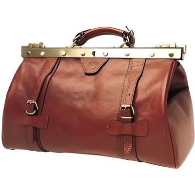 KATANA Sac diligence en cuir  K 8253 - Marron - Cuir - Femme