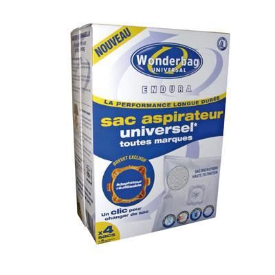 ROWENTA Boite de 4 sacs microfibres universels aspirateur wb484720 tefal, calor, , moulinex