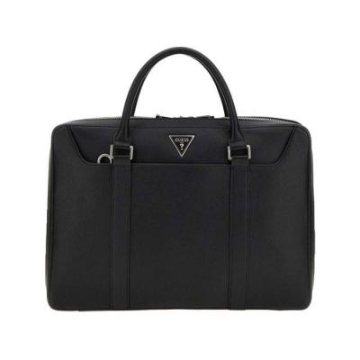 GUESS  Certosa Sffn SMRT Cm, Sac a bandouliere Men's, Black, 38x27x4 cm