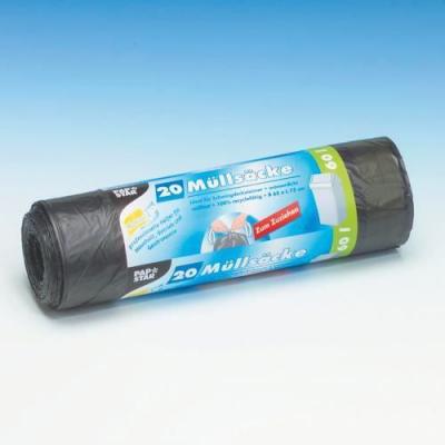  Papstar sac poubelle, filme pehd, gris, 75.00 x 65.00 x 75.00 cm