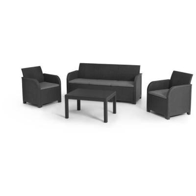 ALLIBERT BY KETER ALLIBERT SanRemo Salon de jardin - Imitation Rotin
