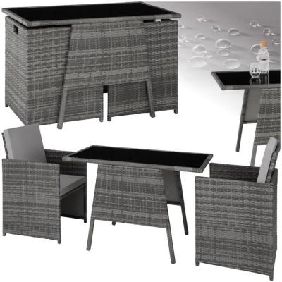 TECTAKE  salon de jardin lausanne 2 places - gris 403097