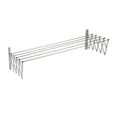 SAUVIC  Corde &agrave; Linge Extensible En Acier Inoxydable 120 Cm 