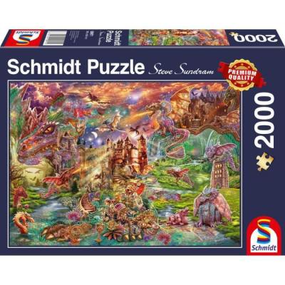 SCHMIDT SPIELE Puzzle  Le tr&eacute;sor des dragons 2000 pi&egrave;ces