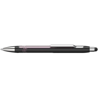 SCHNEIDER  Stylo &Agrave; Bille Epsilon Touch Noir-Pink Pte Extra Large Bleu