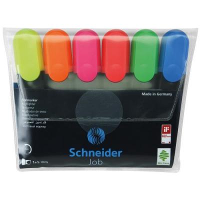 SCHNEIDER  - 1 pochette de 8 surligneurs job assortis 115088
