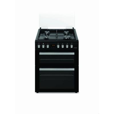 SCHNEIDER  SCCG64DO-BM - Cuisini&egrave;re double four 4 feux gaz Black mat
