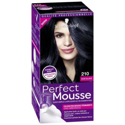 SCHWARZKOPF Coloration Permanente 210 Noir Glac&eacute;  - Le Kit De 92,5 Ml
