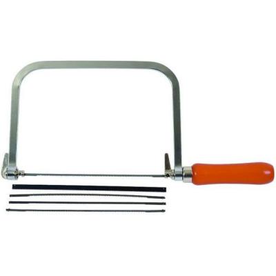 AVIT Scie &agrave; chantourner avec 3 lames pour bois et 2 lames pour le m&eacute;tal CK AV09030