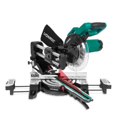 VONROC Scie &agrave; onglet radiale 2200w - 216mm - compacte - laser et lampe led int&eacute;gr&eacute;e - extensions de table