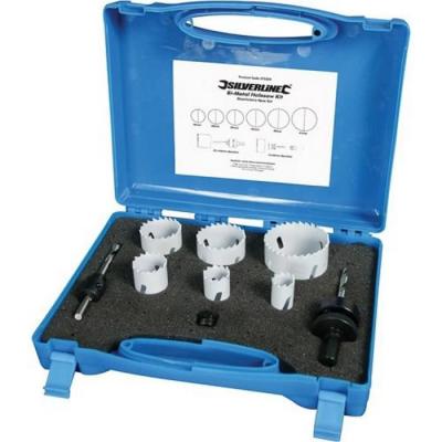 SILVERLINE Scie cloche bi-metal coffret electricien de 9 pieces