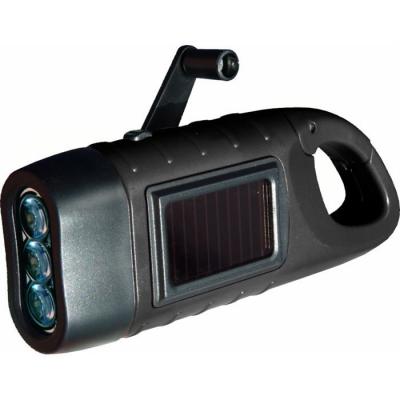 GENERIQUE Seahorse - Lampe solaire et dynamo 3 LED avec mousqueton - Power Plus