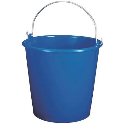 ALUMINIUM ET PLASTIQUE  seau 12l/26cm*bleu *rivaton*s12