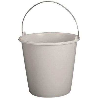 ALUMINIUM ET PLASTIQUE  - seau m&eacute;nage 12L gradu&eacute; gris mouchet&eacute; RIVS12