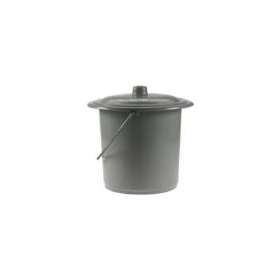  PLASTINOX Seau de toilette pour adulte 12L + couvercle - gris clair