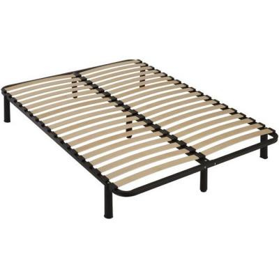 SEDAC Conforkit sommier a Lattes + Pieds Acier 160 x 200 cm - Noir