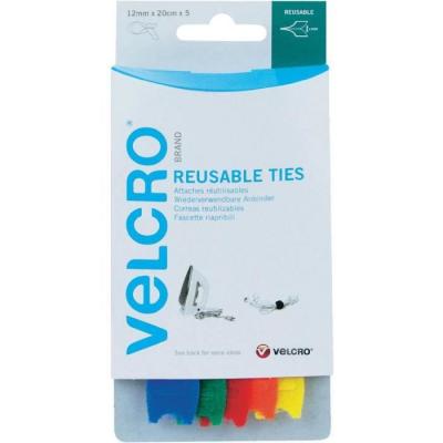 VELCRO&REG;  VEL-EC60250 Collier de serrage auto-agrippant pour grouper partie velours et partie agrippante (L x l) 200 mm x 12 mm bleu, vert, rouge, orange, jaune 