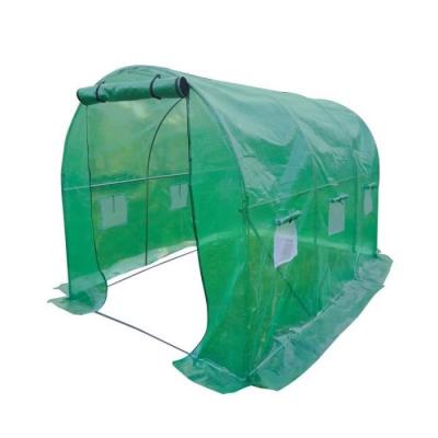 OXEO Serre de jardin tunnel 6m&sup2;- b&acirc;che arm&eacute;e renforc&eacute; 3 x 2 x 2m - structure acier