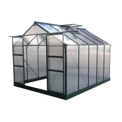 HABITAT ET JARDIN Serre jardin polycarbonate ""Dahlia"" Vert Sapin 7,67 m&sup2;