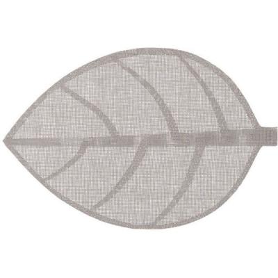 SECRET DE GOURMET  - Set de table forme feuille Gris 50x32 cm
