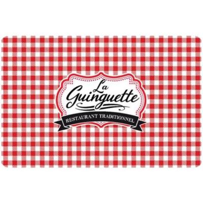 SUD TRADING Cadoons - Set de table - LA GUINGUETTE en Polypropyl&egrave;ne - 28 x 43 cm