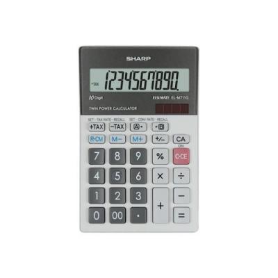 SHARP EL-M711G - Calculatrice de bureau - 10 chiffres - pile, panneau solaire 