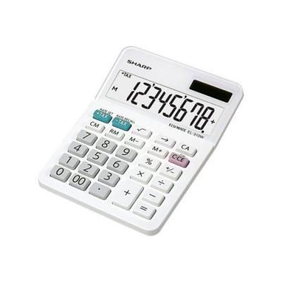 SHARP  EL-310W Calculatrice de poche blanc Ecran: 8 &agrave; pile(s), solaire