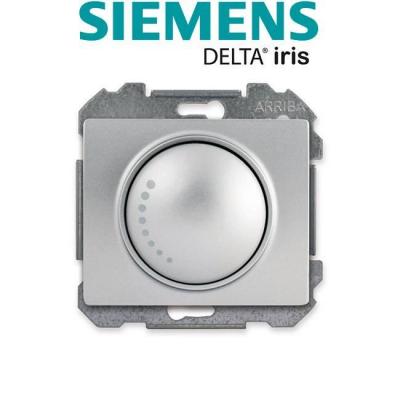 SIEMENS  - Va et Vient Variateur 500W Alu Silver Delta iris