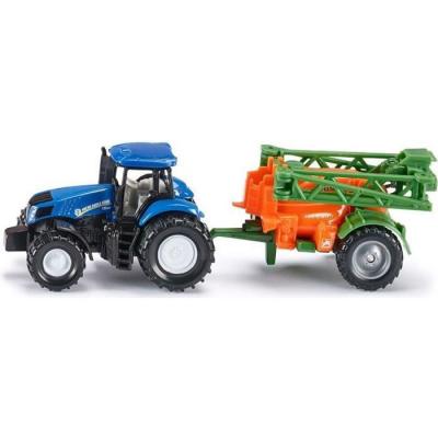 SIKU  Tracteur New Holland Avec &Eacute;pandeur 1/64&egrave;me - V&eacute;hicule Miniature