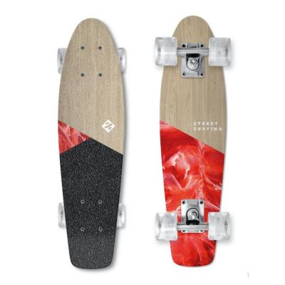 STREET SURFING  Beach Board Wood Bloody Mary Skateboard 25&acute;&acute; Dor&eacute;