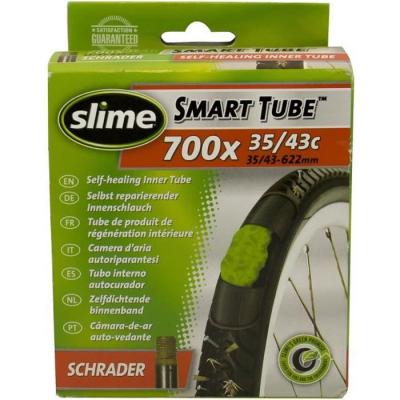 SLIME Chambre &agrave; air City  700x35-43C valve Schrader (35 mm) avec liqui