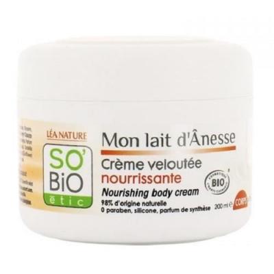 LEA NATURE SO BIO ETIC SO'BIO &Eacute;TIC Cr&egrave;me Nourrissante Corps au Lait d'Anesse - 200 ml