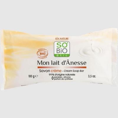 LEA NATURE SO BIO ETIC SO'BIO Savon Cr&egrave;me Mon Lait d'Anesse - 100 g
