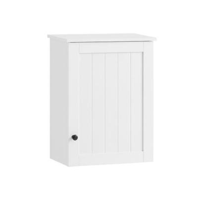 BZR19-W Meuble Haut de Salle de Bain Meuble de Rangement Mural Armoire Suspendue