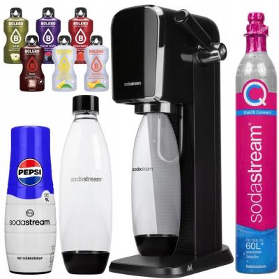 SODASTREAM  Art saturateur de carbonatation d'eau Noir + sirop Pepsi + Bolero
