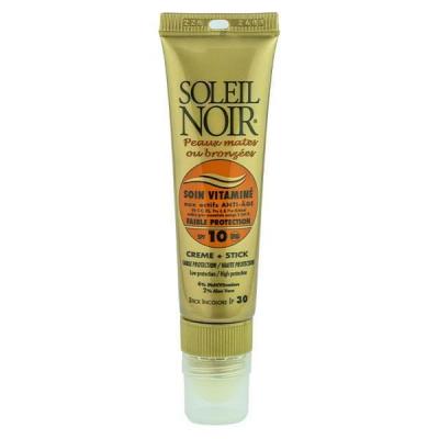 SOLEILNOIR SOLEIL NOIR Soin vitamin&eacute;cr&egrave;me SPF 10 tube 20ml + Stick IP 30 2g