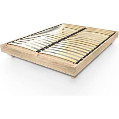 ABC MEUBLES  Sommier &agrave; lattes 2 places bois Kit France - 140x190 - Brut