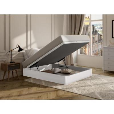 VENTE UNIQUE Sommier coffre HESTIA de DREAMEA PLAY - Blanc mat - 160 x 200 cm