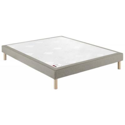 EPEDA Sommier Nature Medium 3Z , 18 cm 140 x 200 cm Gris chin&eacute;