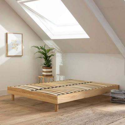 TERRE DE NUIT  Sommier kit en Bois Massif Naturel 140x190