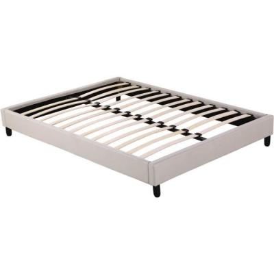 HABITAT ET JARDIN Sommier tapisser &agrave; lattes - 140 x 190 cm - 20 lattes - Blanc