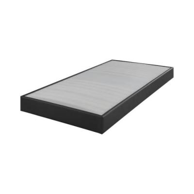 EBAC Sommier tapissier 80x200 Omega simili gris 18 lattes