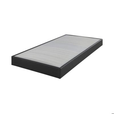 EBAC Sommier tapissier 90x190 Omega simili gris 18 lattes