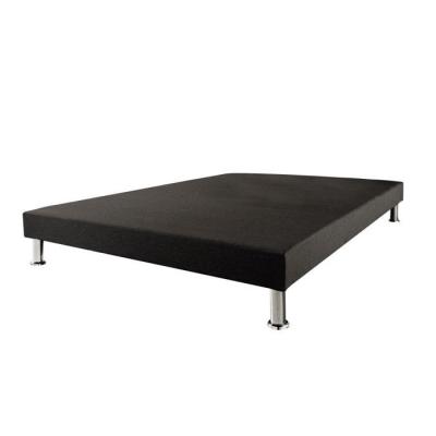 EBAC Sommier tapissier + jeu de pieds 140x190 Deco 12 lattes - Gris
