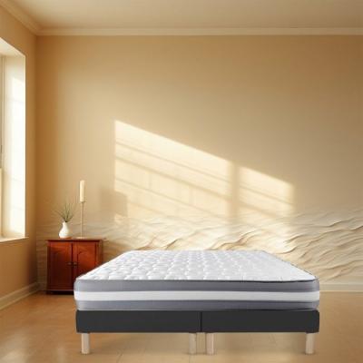BY SOMMIFLEX Sommier tapissier noir 80x200x2 (160x200) fabrication fran&ccedil;aise artisanale pieds offerts hauteur avec pieds 27 cm 