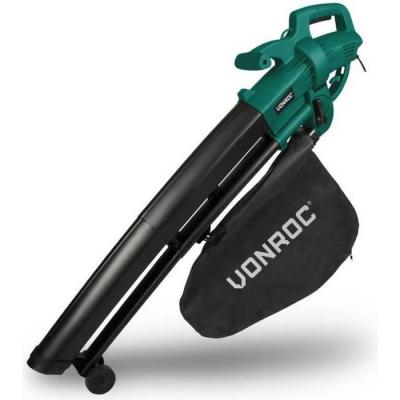 VONROC  ? Souffleur de feuilles 3300W ? 270 km/h ? Sac de collecte 40L ? D&eacute;chiqueteuse int&eacute;gr&eacute;e ? L&eacute;ger 3 kg pour jardinage professionnel - 270km
