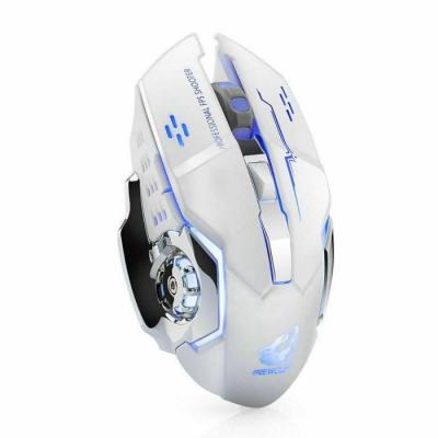 GENERIQUE GAMING Pack Clavier et Souris Arc-en-ciel R&eacute;tro-&eacute;clair&eacute; Rechargeable - Sans fil - PC 