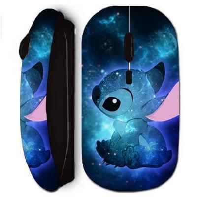MANIACASE Souris noir sans Fil Stitch bleu frand bleu 