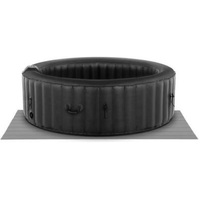 UNIPRODO Spa Gonflable Rond 6 Places Ext&eacute;rieur Massage 1000l 1800W 130 Jets Noir