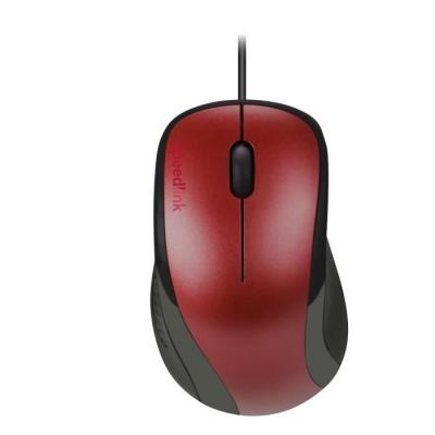 JOLLENBECK SPEEDLINK KAPPA Mouse - Souris - pour droitiers - optique - 3 boutons - filaire - USB - rouge 